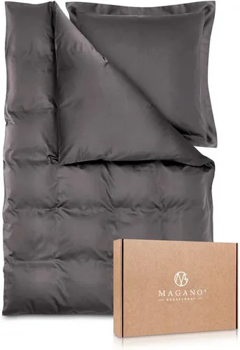 MAGANO Bettwäsche, Luxus Bambus & Baumwolle Satin, 400 TC Luxusqualität, Hypoallergen, Thermoregulierend