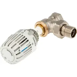 tecuro Kombi-Set Thermostatkopf K mit Ventilunterteil V-exact II, DN 10