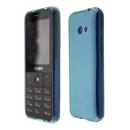 caseroxx Schutzhülle für Alcatel 3088 / 3088X in blau – Flexibles TPU-Case aus stoßfestem Gummi, passgenaue Handy-Tasche mit Kantenschutz & rutschfestem Grip