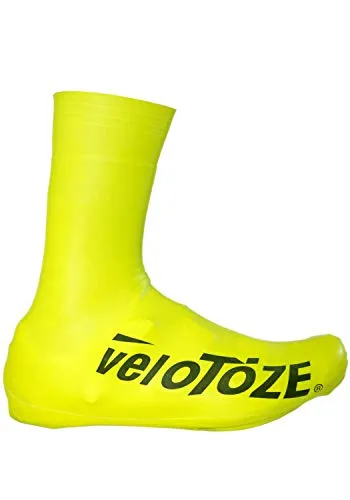 veloToze Überziehschuhe Road 2.0 Gummi gelb Größe L für Fahrrad