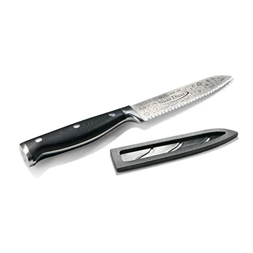 Genius Nicer Dicer Knife Professional 13 cm in schwarz von Genius