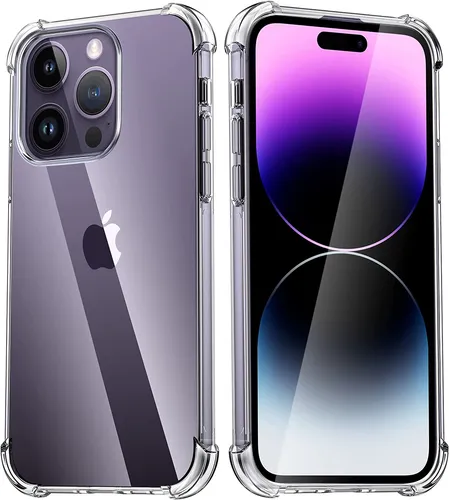 Wisam® Apple iPhone 14 Pro (6.1) Anti Shock Silikon Case Schutzhülle Clear Hülle