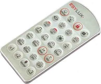 ESYLUX EM10425530 Fernbedienung für Decken-Präsenzmelder - Zubehör für Sicherheitstechnik, ermöglicht schnelles Einstellen ohne Leiter für PD-C Serien und bietet hohe Flexibilität.