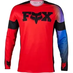 FOX 360 Streak Motocross Jersey - Rot, Größe M für Männer - Motocross-Jersey aus feuchtigkeitsableitendem TruDriTM-Gewebe für trockenen Komfort, mit ergonomischer Passform und verstärkten Abriebbeständigkeit.