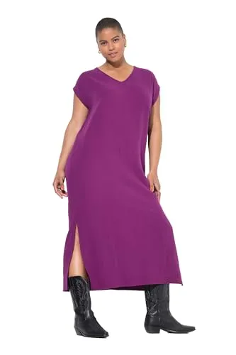 Studio Untold Damen große Größen Übergrößen Plus Size Midikleid, Oversize Shape, Musselin beerenpink 50+ 842168839-50+