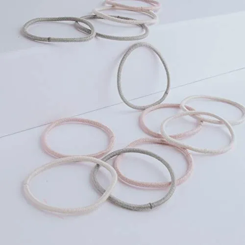 PARSA Beauty Nature Love Haargummis aus Bambusviskose – Organic Beauty Zopfgummi in 3 verschiedenen Farben – Hair Styling Accessoire vegan und nachhaltig – Haargummi für verschiedene Haartypen