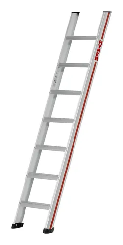 Hymer Stufenanlegeleiter 7 Stufen - 2,00 m - Leiter für sicheres Arbeiten in Höhen bis 2,91 m, leicht und tragbar aus Aluminium, ideal für Handwerker und Heimwerker.