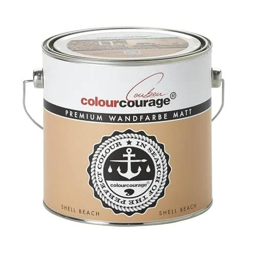 Produktbild Premium Wandfarbe colourcourage matt Shell Beach 2,5l