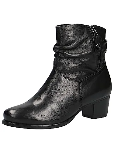 Stiefelette CAPRICE für Damen, Gr. 38 - Elegante Stiefelette aus hochwertigem Nappaleder mit komfortablem Blockabsatz und praktischem Zierreißverschluss – ideal für Business und Freizeit.