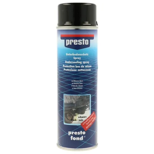 presto Unterbodenschutzspray 500 ml - Sonstige, schützt Unterböden vor Korrosion und bietet eine langlebige Abdichtung.