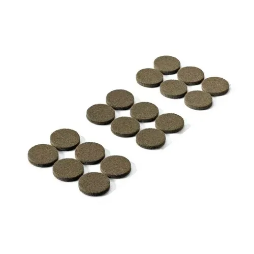 Filzgleiter 18 stück selbstklebend braun 28 mm