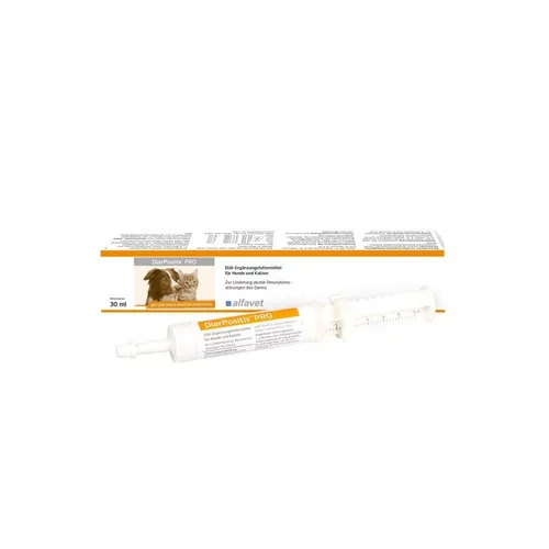 Alfavet DiarPositiv® PRO 30 ml - Dia tap Paste für Hunde und Katzen - Tiergesundheit: Effektive Unterstützung bei Durchfall, fördert die Darmflora und ist einfach anzuwenden.