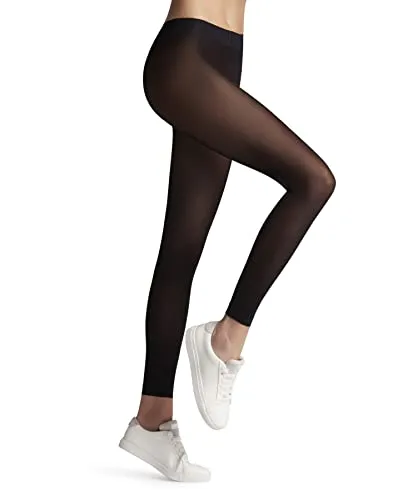 FALKE Damen Leggings Matt Deluxe 30 DEN – Schwarz, L in schwarz von FALKE