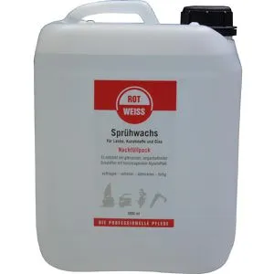 RotWeiss Lackversiegelung Sprühwachs, Wachsversiegelung, glänzend, Kanister 5 Liter