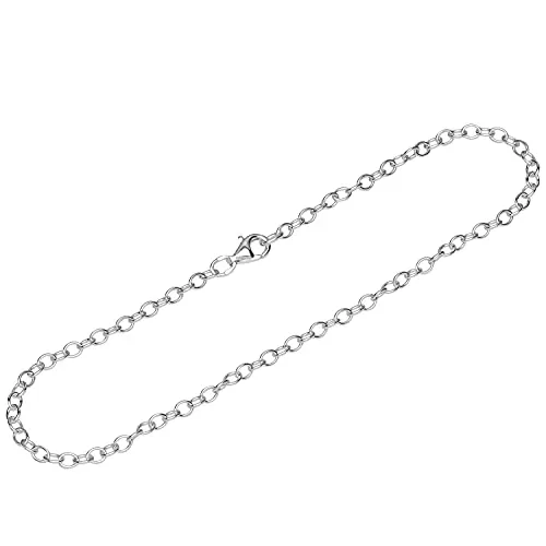 NKlaus Fusskette 925 Sterling Silber 26cm Steg Anker Kette Damen Fusskette glänzend Neu 12587