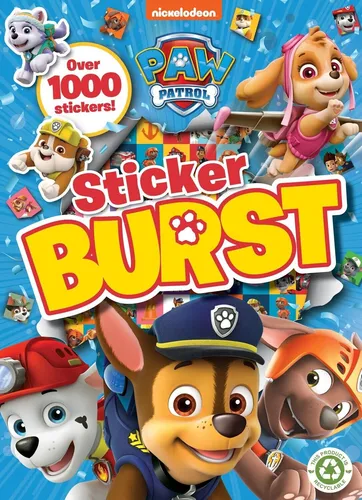 Pfote Patrol Sticker Burst Ausmalen Activity Puzzle Buch Pad Mit 1000 + Stickers