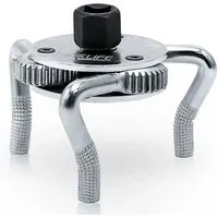 CCLIFE 3armige Cr-V Ölfilterspinne für Ø 40-120 mm inkl. 3/8 Zoll und 1/2 Zoll Adapter