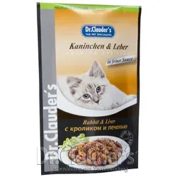 Dr. Clauders Kaninchen & Leber in Soße | 20x 100g Katzenfutter
