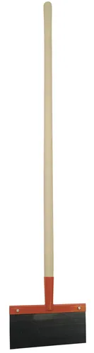Kerbl Stoßscharre 30cm mit Stiel - Vielseitiger Schaber und Betonscharre mit 30 cm Breite, ideal zum Entfernen von Tapeten oder Enteisen von Flächen. Robuster Holzstiel und 1 mm Blechstärke aus Federstahl für hohe Langlebigkeit.