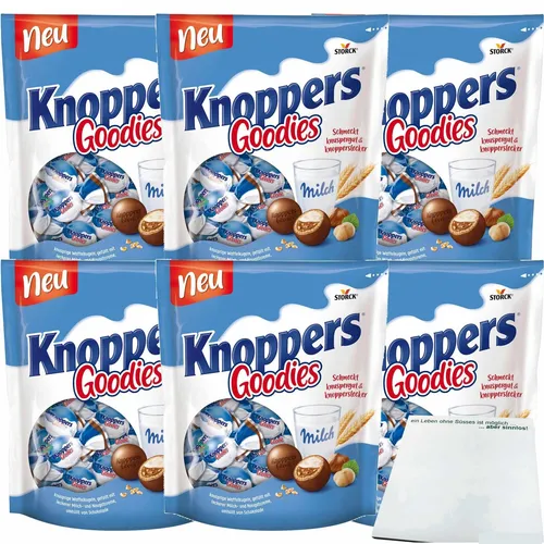 Knoppers Goodies knoppersgut und knopperslecker 6x180g Beutel usy Block