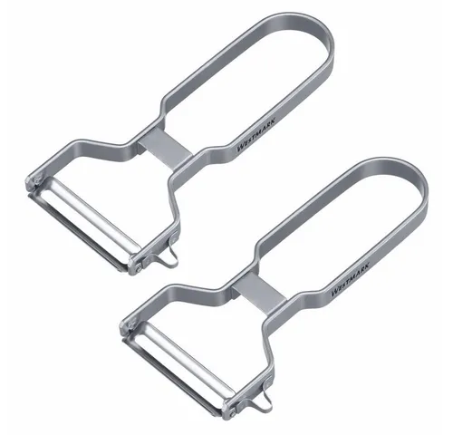 WESTMARK Sparschäler 2 Stk., für Rechts- und Linkshänder, stabile klassische U-Schäler, spülmaschinengeeignet, robust, langlebig