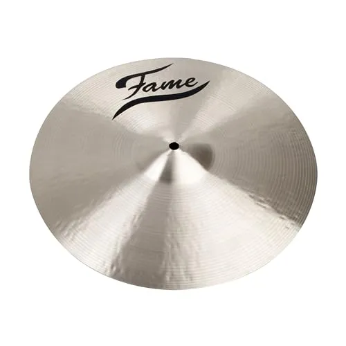Fame Masters, B20 Heavy Crash 18 Zoll, Handgehämmertes Crash Becken, B20 Bronze, Traditional Finish, Ausgewogener Warmer Sound, Ideal für Profi-Drummer, Studioaufnahmen