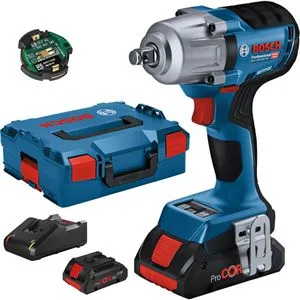 Bosch GDS 18V-450 HC - Akku Drehschlagschrauber 18 V, 450 Nm, inkl. 2x ProCORE Akku 4,0 Ah und Ladegerät, ideal für anspruchsvolle Anwendungen