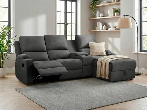 OTTO home Ecksofa NAPORI Microfaser, XXL Kinosofa mit Relaxfunktion