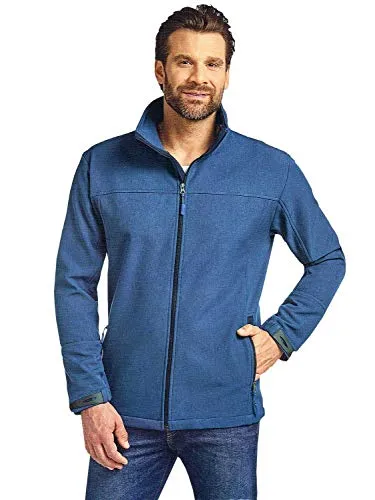 Toptex Herren Softshell Jacke Wasser- & Winddicht Atmungsaktiv Sport Blau XL