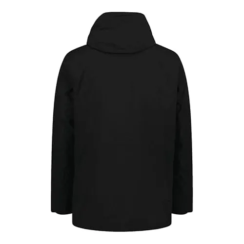 CMP Herren Hoodie Jacke XXL - Schwarz - Funktionsjacke für Herren, strapazierfähig und wattiert, ideal für aktive Outdoor-Aktivitäten bei kühlen Temperaturen.