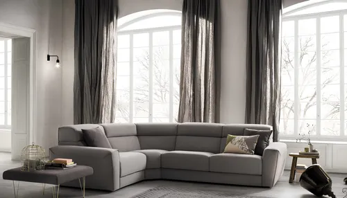 Hochwertiges L-Form Ecksofa in Grau - Modernes Ecksofa für bis zu 4 Personen, ideal für das Wohnzimmer. Mit bequemen Kissen, robustem Holzgestell und pflegeleichtem Polyesterbezug. Maße: ca. 290 x 232 x 85/104 cm.