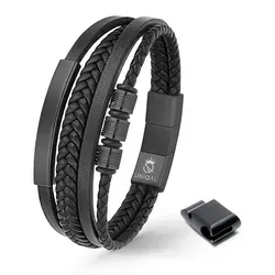 UNIQAL Lederarmband Herren 