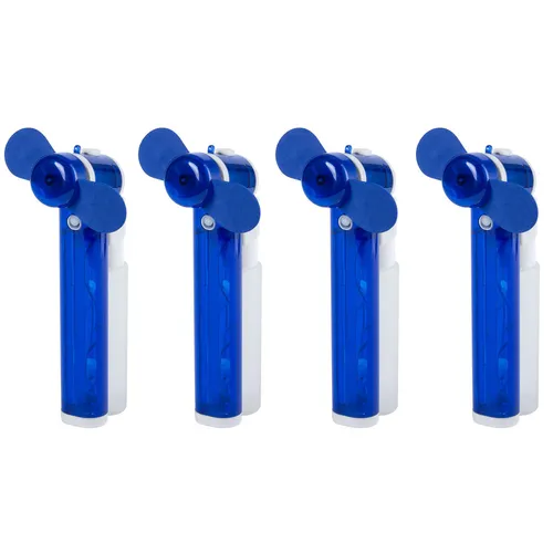 4er Set Mini Hand Wassersprüher Ventilator Handventilator Blau Sprühventilator