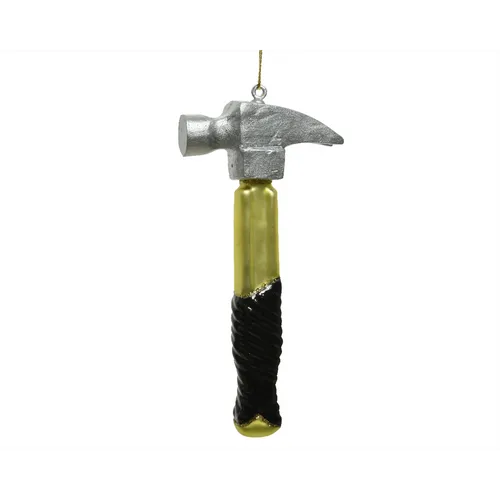 Weihnachtskugel 'Hammer' -  Christbaum-Hänger, L. 6.5cm W. 2.0cm H. 13.0cm, Glas