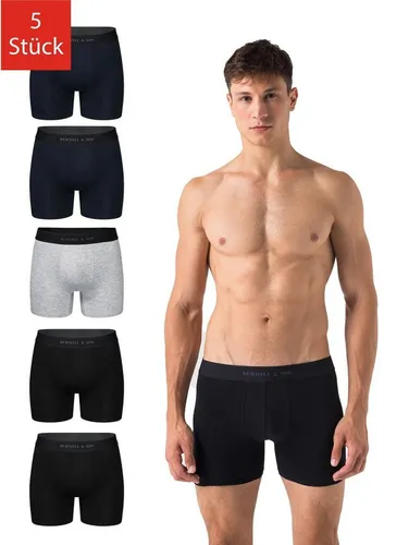 Burnell & Son - Herren Boxershorts aus Baumwolle 5er Pack - Herren-Boxershorts mit 95% Baumwolle und extra elastischem Bund für maximalen Tragekomfort. Ideal für den täglichen Gebrauch und gefertigt unter fairen Bedingungen in Europa.