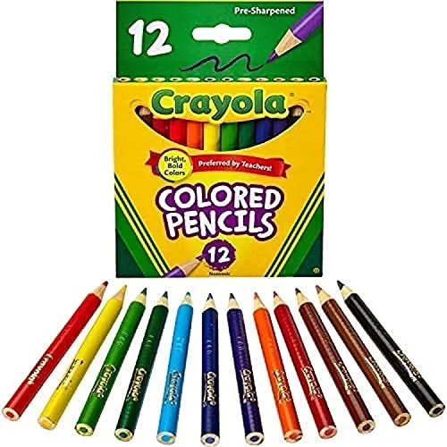 Crayola 03.4112 - 12 Buntstifte, Kurz