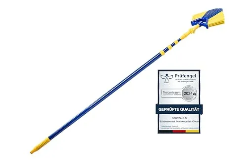 Neustanlo Teleskopstiel Eckbesen Set 4 m in schwarz von NEUSTANLO