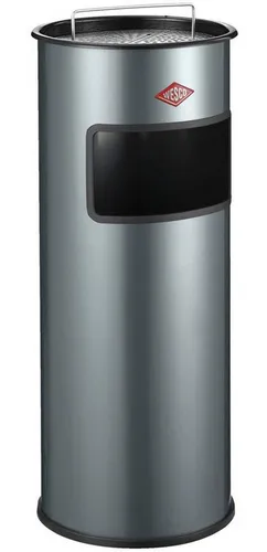 Wesco Aschenbecher 150601-13 - Kombi-Ascher aus pulverbeschichtetem Stahl, ideal für Innen- und Außenbereiche. Mit 30 Liter Fassungsvermögen und großem Einwurfschacht für einfachen Zugang.