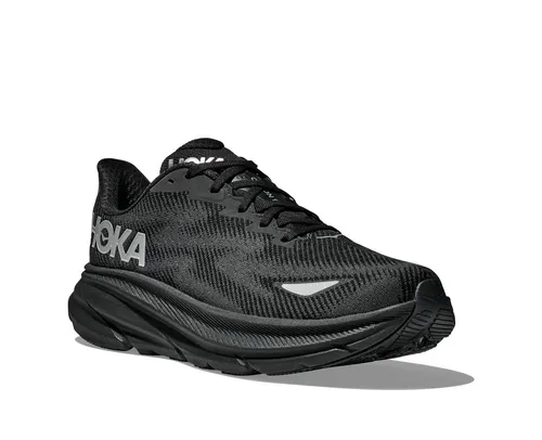 Hoka Clifton 9 GTX - Schwarz - Laufschuhe, wetterfest mit GORE-TEX Invisible Fit und 360° Reflektivität für optimale Performance bei jedem Wetter.