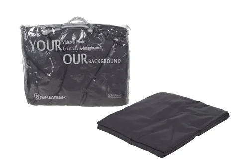 BRESSER Y-9 Hintergrundtuch 3 x 6m Grau - Fotostudio-Hintergrund in Grau, ideal für weiche Kontraste in Portrait- und Produktfotografie. Waschbar, strapazierfähig und leicht zu transportieren, bietet vielseitige Einsatzmöglichkeiten für Fotografen.