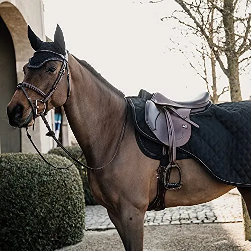 Kentucky Horsewear Ausreitdecke 160g Riding Rug Schwarz - Ausreitdecke für kalte Tage mit 160g Füllung, hergestellt aus hochwertigem, pflegeleichtem Kunstfell für optimalen Komfort und Wärme. Ideal für Ausritte und Aufwärmphasen.