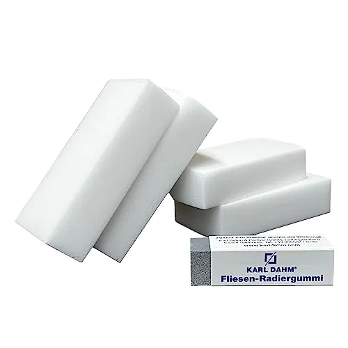 Karl Dahm® Schmutzradierer Set | 4 Zauberschwämme & 1 Fliesenradierer | Effektive Reinigung | Universell, robust, umweltfreundlich | Made in Germany – 12255