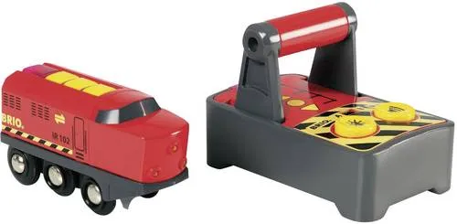 BRIO World 33213 IR-Frachtlok mit Fernsteuerung - Elektrische Lokomotive für Kleinkinder ab 3 Jahren, mit Licht- und Soundeffekten, sicher und nachhaltig