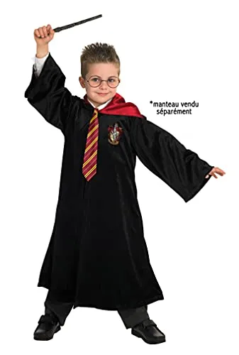 Rubies Costume Co Rubies Harry Potter offizielles Zubehör-Set mit Zauberstab + Brille + Krawatte (Kinder)
