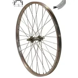 Redondo 24 Zoll Vorderrad Laufrad - Fahrrad-Laufräder mit robuster Aluminium Kastenfelge, ideal für verschiedene Reifenbreiten von 35–62mm, perfekt für Stabilität und Sicherheit beim Fahren.