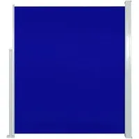 furnicato Seitenmarkise 160x300 cm Blau - Stilvolle Seitenmarkise für Privatsphäre und Schutz vor Wind und Sonne. Robustes, UV-beständiges Polyester und einfache Montage mit Rückrollfunktion. Ideal für gemütliche Außenbereiche.
