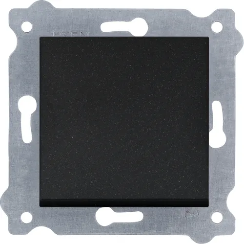 Schwarzer Metallic-Einzelschalter 200/14E EXEN