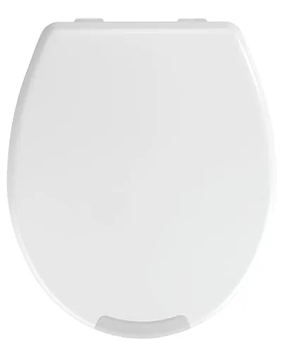 Wenko WC-Sitz Secura Comfort 21905100 - Antibakterieller WC-Sitz aus Duroplast mit Absenkautomatik für sanftes Schließen. Ideal für Toiletten mit hohem Publikumsverkehr, kratzfest und hygienisch.