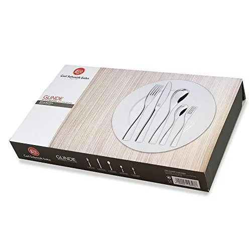 CS Kochsysteme 043278 Bestecke, Edelstahl, 30-teilig, silber, 38 x 28,3 x 4,40 cm,