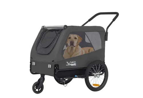 TIGGO Fahrradhundeanhänger Tiggo Pets L - 2-in-1 Hundeanhänger & Jogger - Der TIGGO Pets L ist ein vielseitiger Hundeanhänger & Jogger für aktive Tierbesitzer. Er lässt sich einfach zwischen beiden Funktionen umwandeln und bietet Stabilität sowie Komfort für Ihre Hunde bis 35 kg. Ideal für Ausflüge mit Ihrem Haustier!